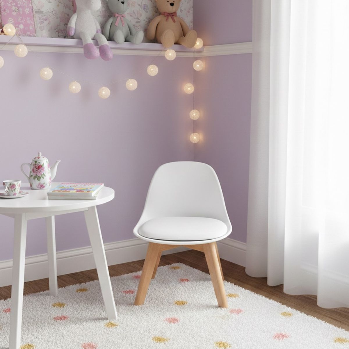 Silla Tulip Infantil Barulich Blanca