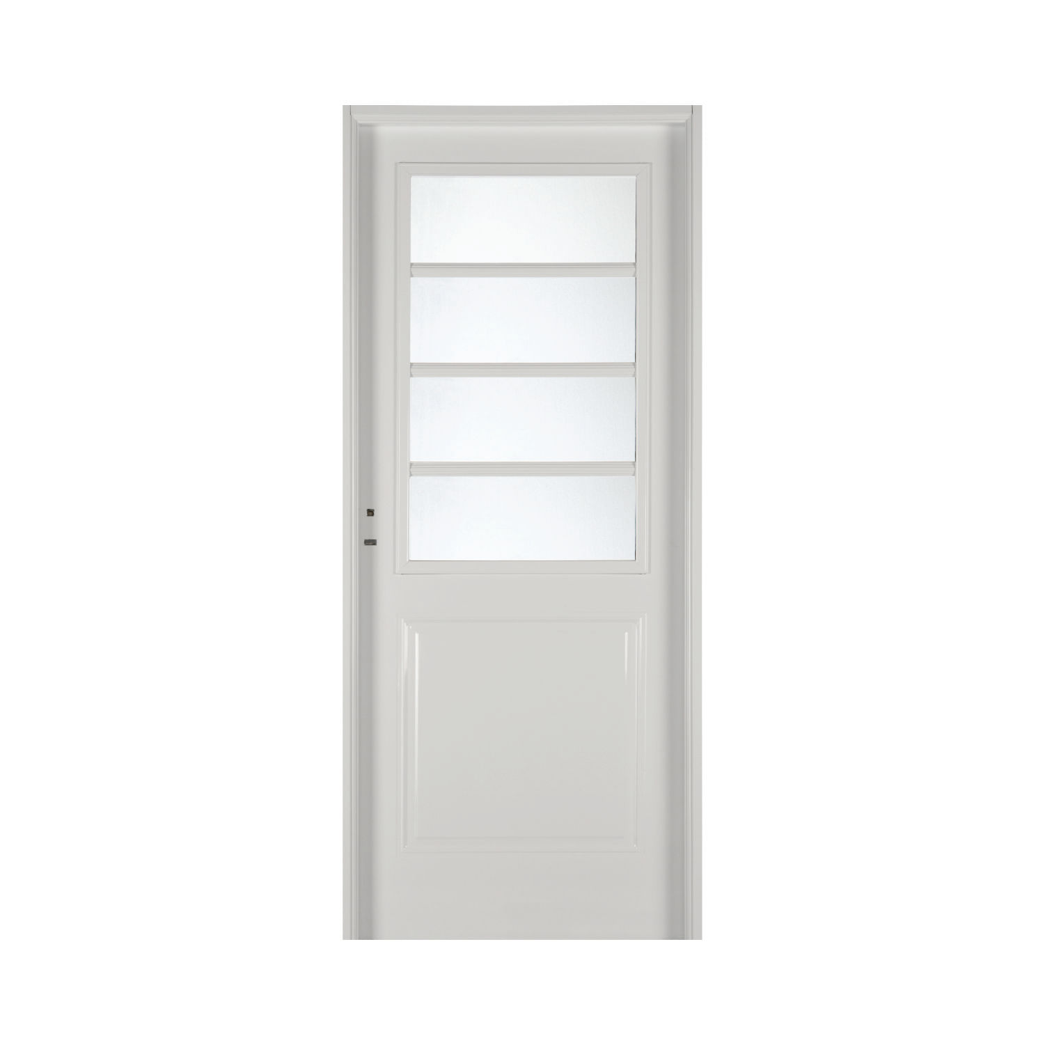 Puerta Exterior 19 Florencia 1/2 Vidrio Blanca 80x200 PAVIR