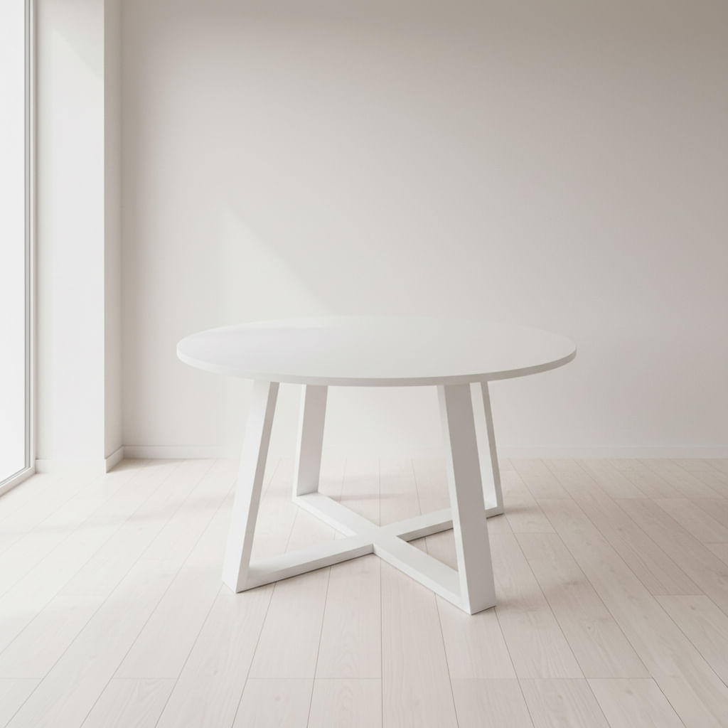 Mesa Geo Redonda 120 Cm Blanco 7272T BLANCO