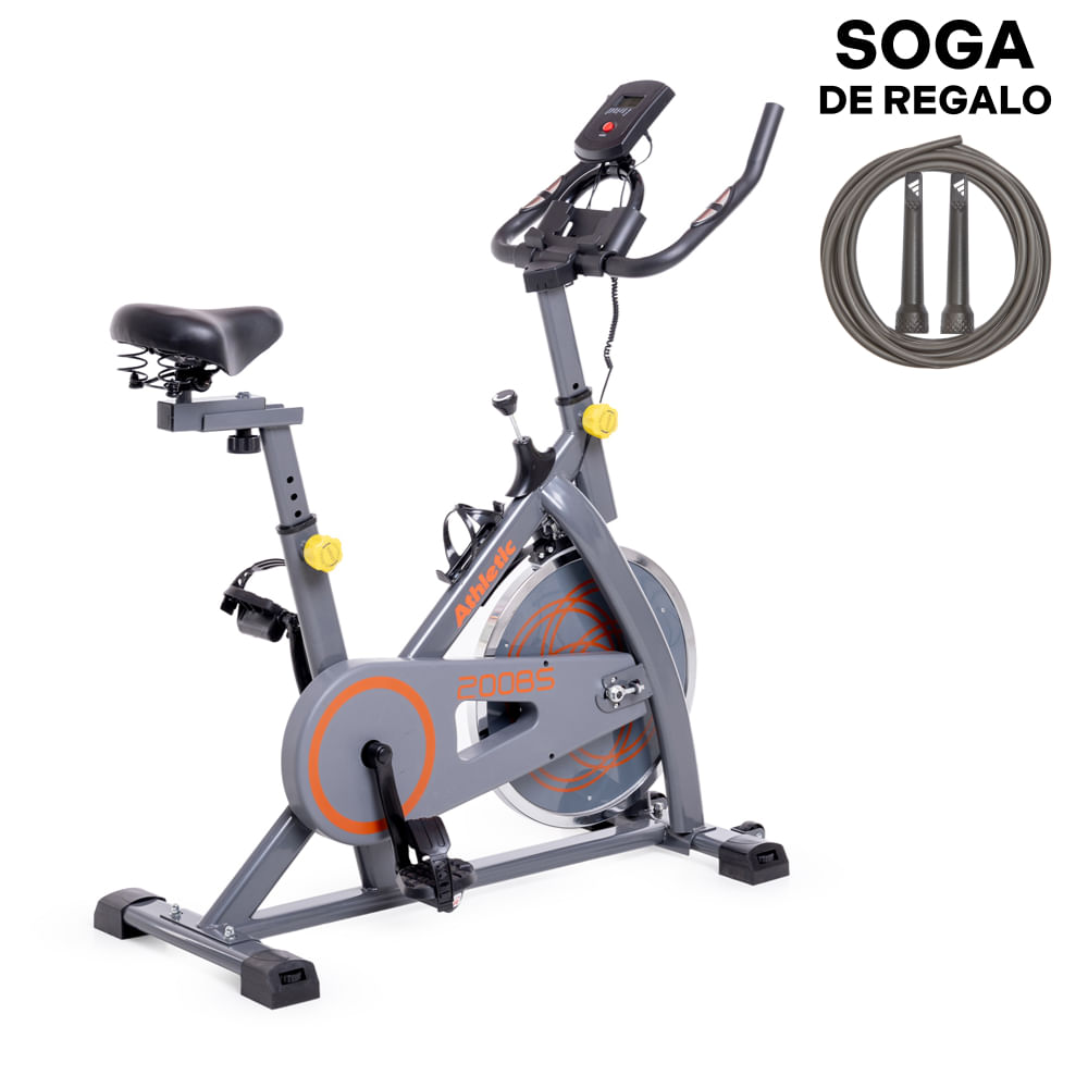 Bicicleta spinning Athletic 200BS Disco 8kg Soga Regalo