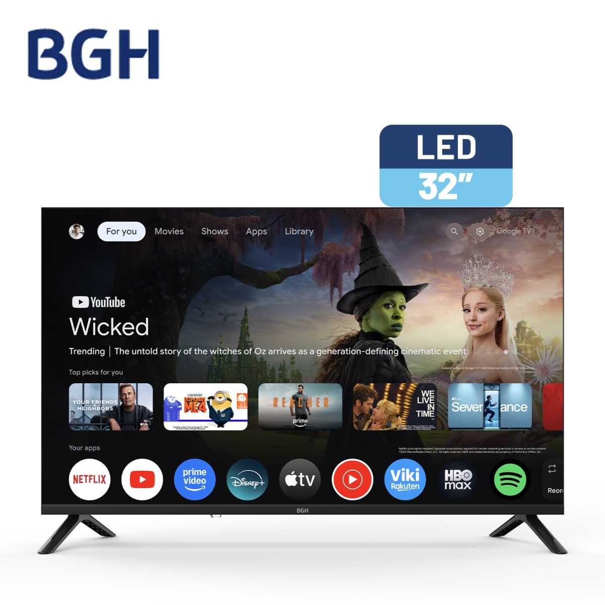 Smart Tv BGH 43 B4326fg5g Google Fhd Hdmi Bt