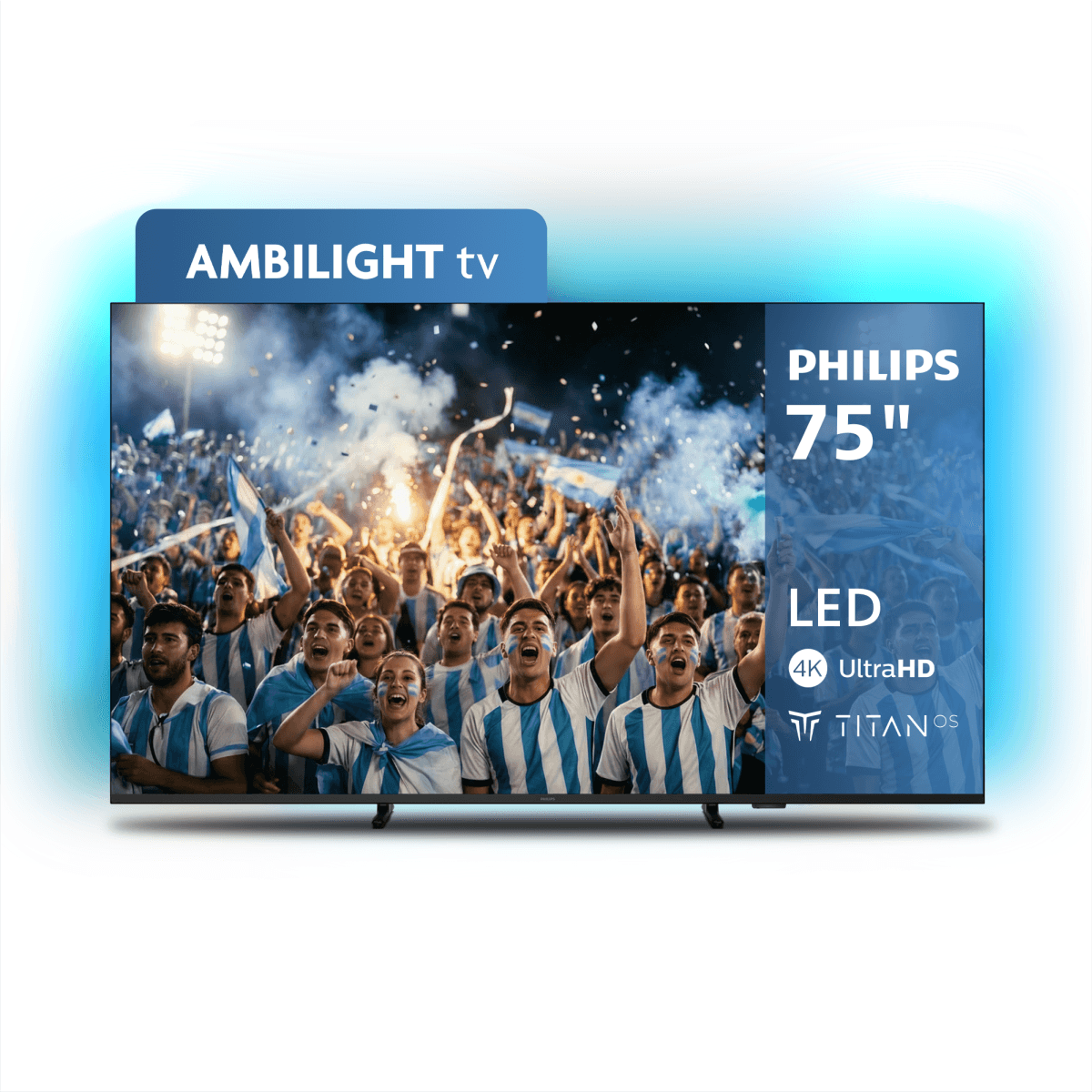 Smart TV Philips 75 Pud8100/77 4k Uhd Hdr Titan Amb