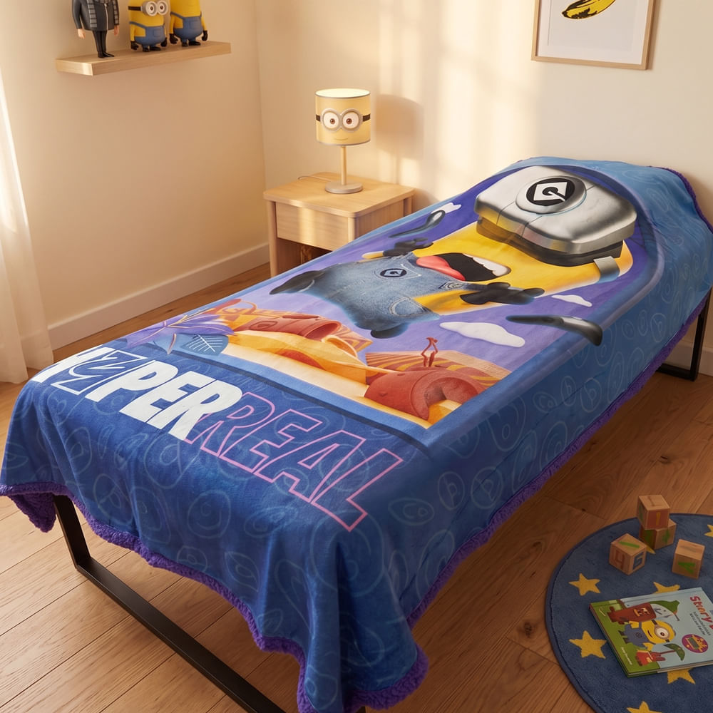 Frazada Corderito Infantil Minions