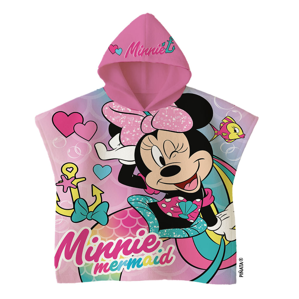 Poncho de Toalla Minnie Mermaid
