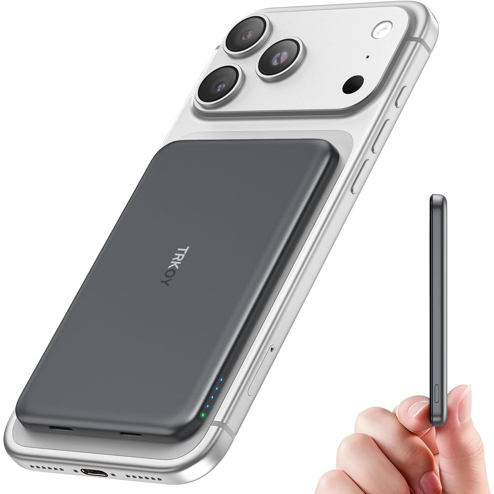 Cargador Magsafe 5000mAh Inalambrico USB C para