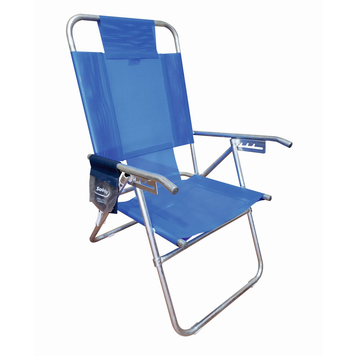 Reposera Solcito Aluminio 5 Pos. C Bolsillo