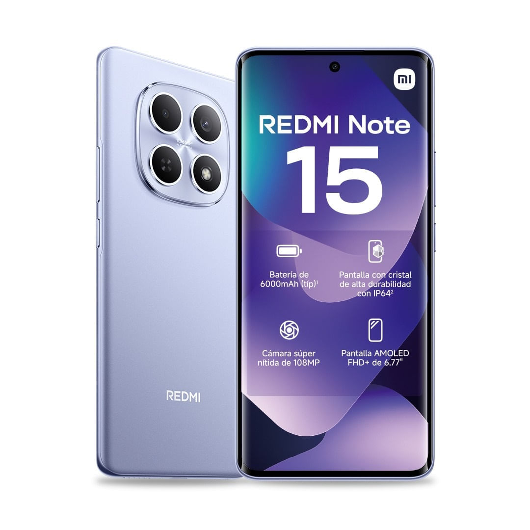 Celular Xiaomi Redmi Note 15 8/256gb Purple
