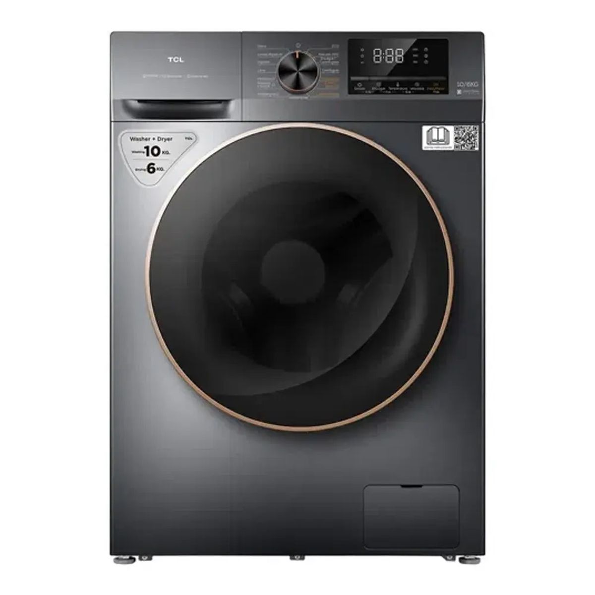 Lavasecarropas TCL 10kg/6kg C2210wdg 1200rpm Gris Inverter