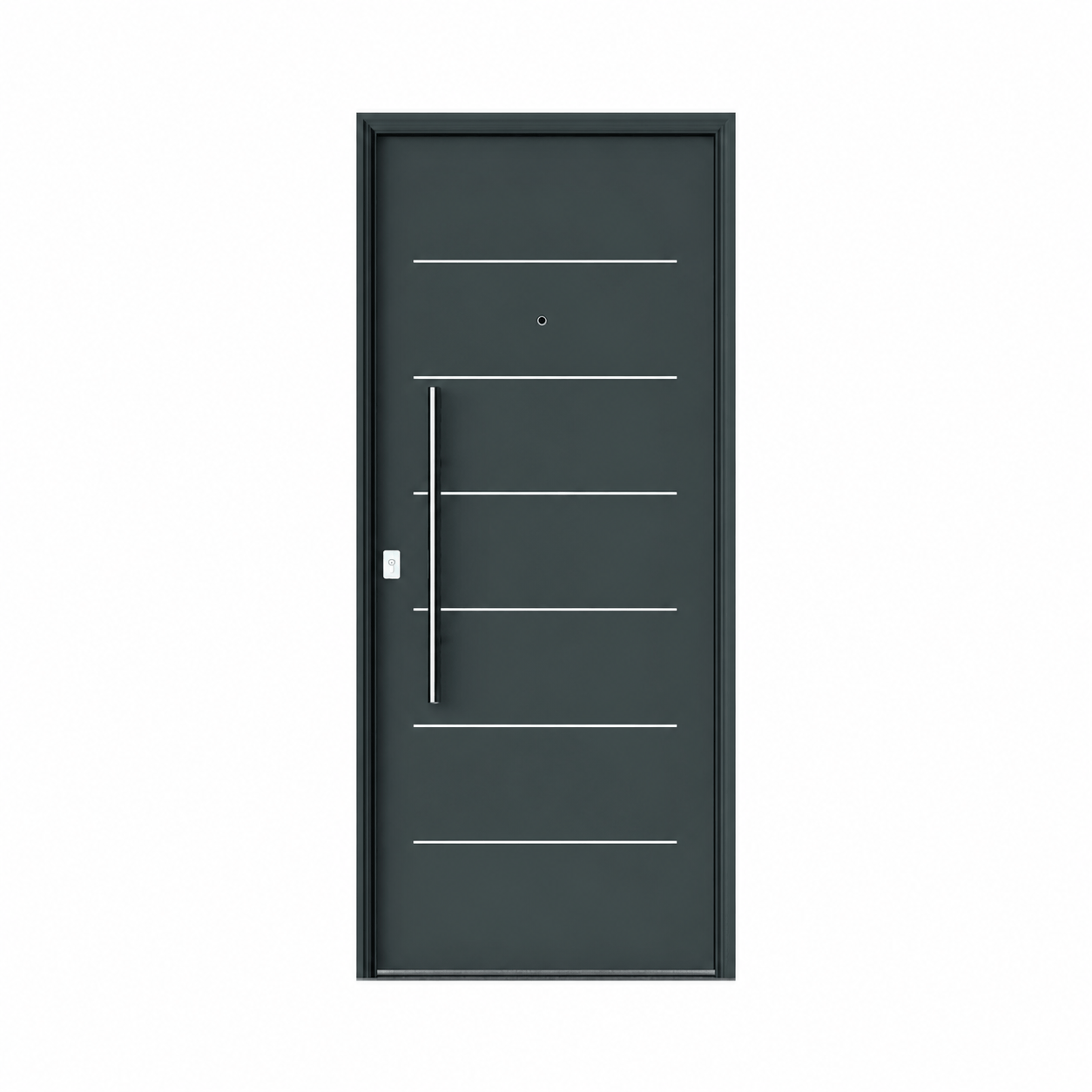 Puerta Exterior 56 Imperia c/Barral Antibarreta Gris Grafito 90x200