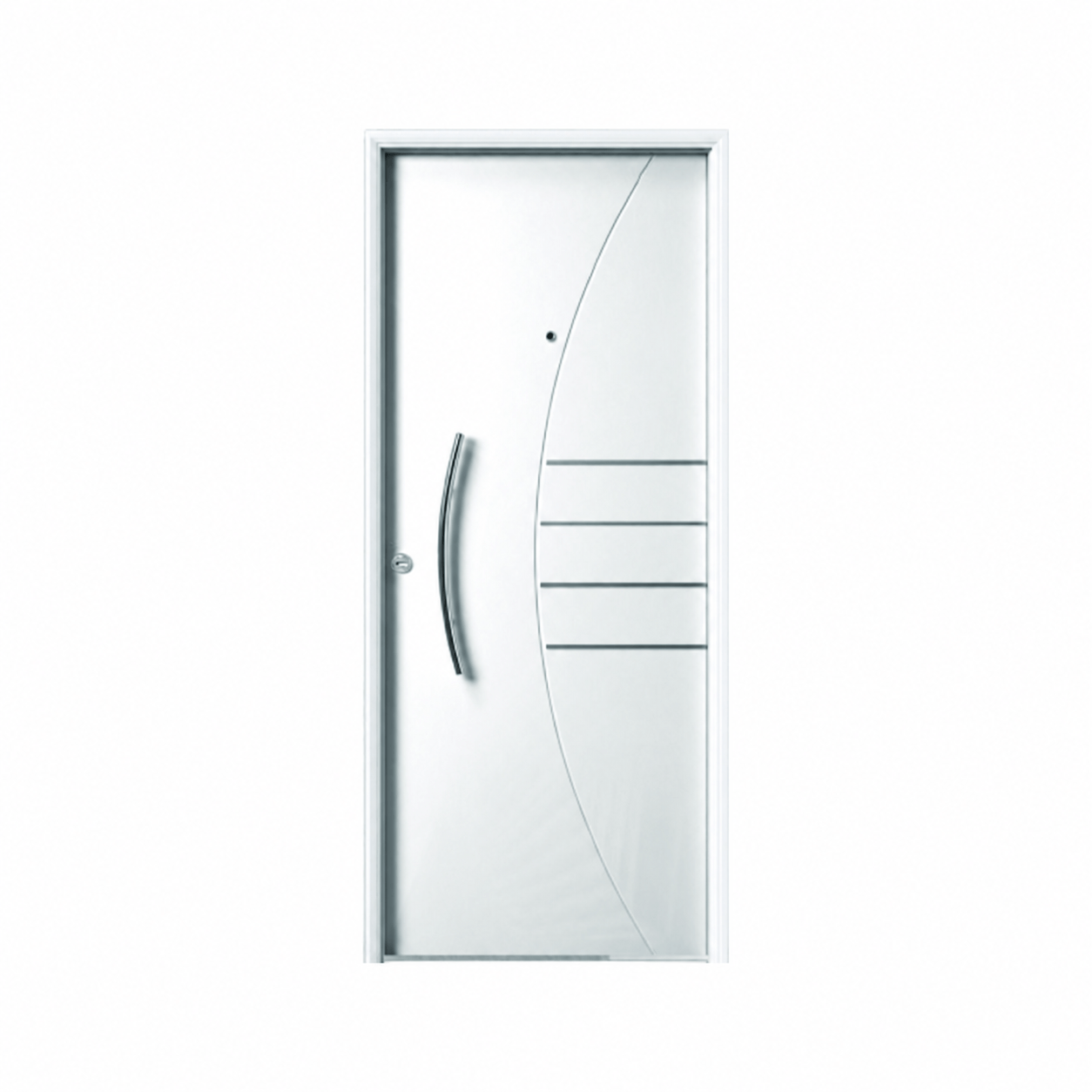 Puerta Exterior 16 Curva c/Barral Antibarreta Blanca 80x200