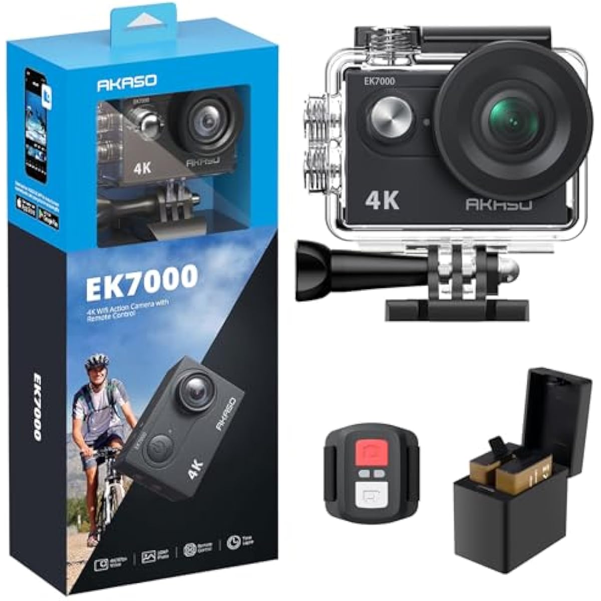 Camara de Accion AKASO EK7000 4K Ultra HD Wifi