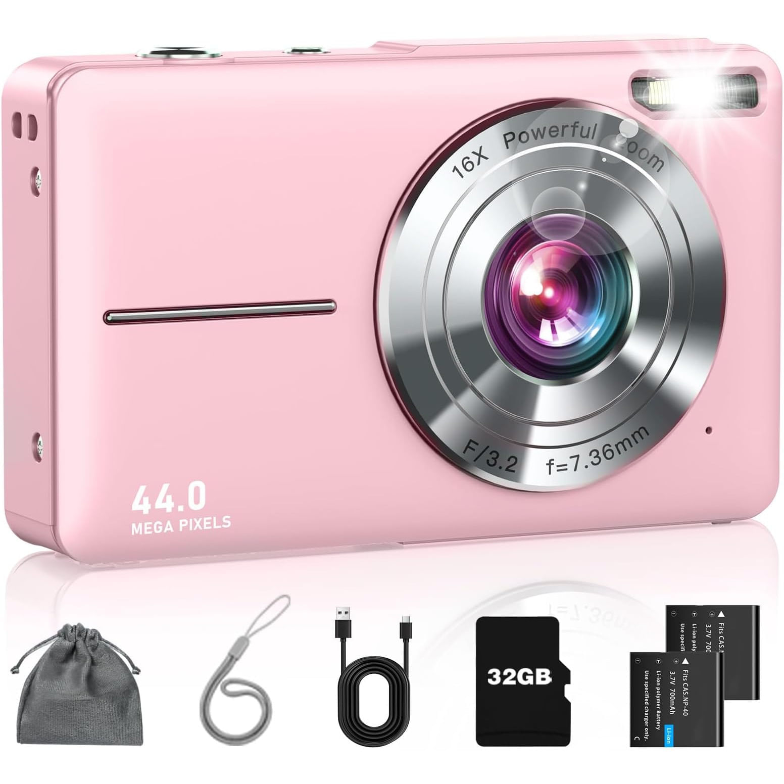 Camara Digital Lecran DC403 FHD 1080P 44MP Tarjeta
