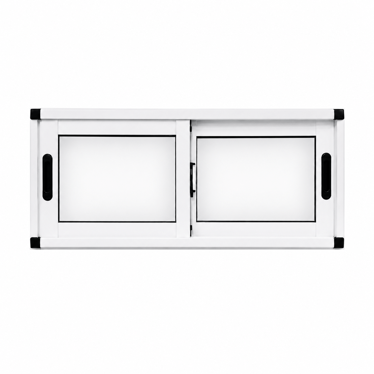 Ventana Corrediza Aluminio Blanco  Nexo Moderna 80x40