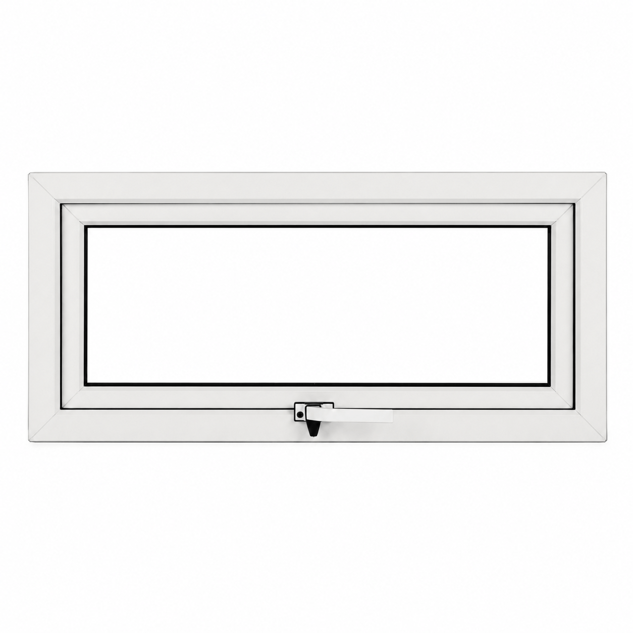 Ventana PVC Blanco DVH c/brazo de empuje Nexo Confort 100x45