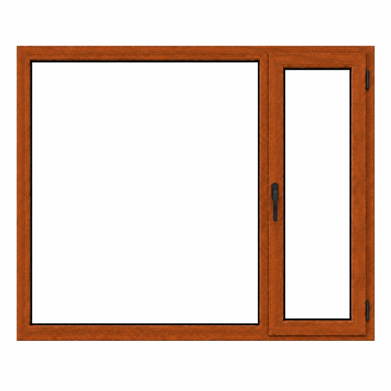 Ventana Sureña/Patagónica PVC DVH Roble Nexo Confort 150x110