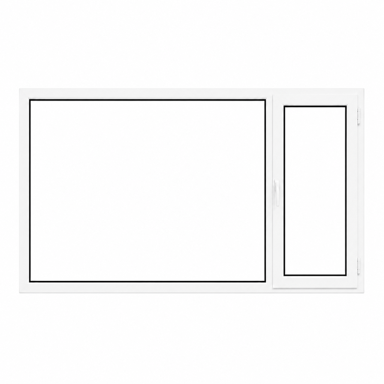 Ventana Sureña/Patagónica PVC Blanco DVH Nexo Confort 180x90
