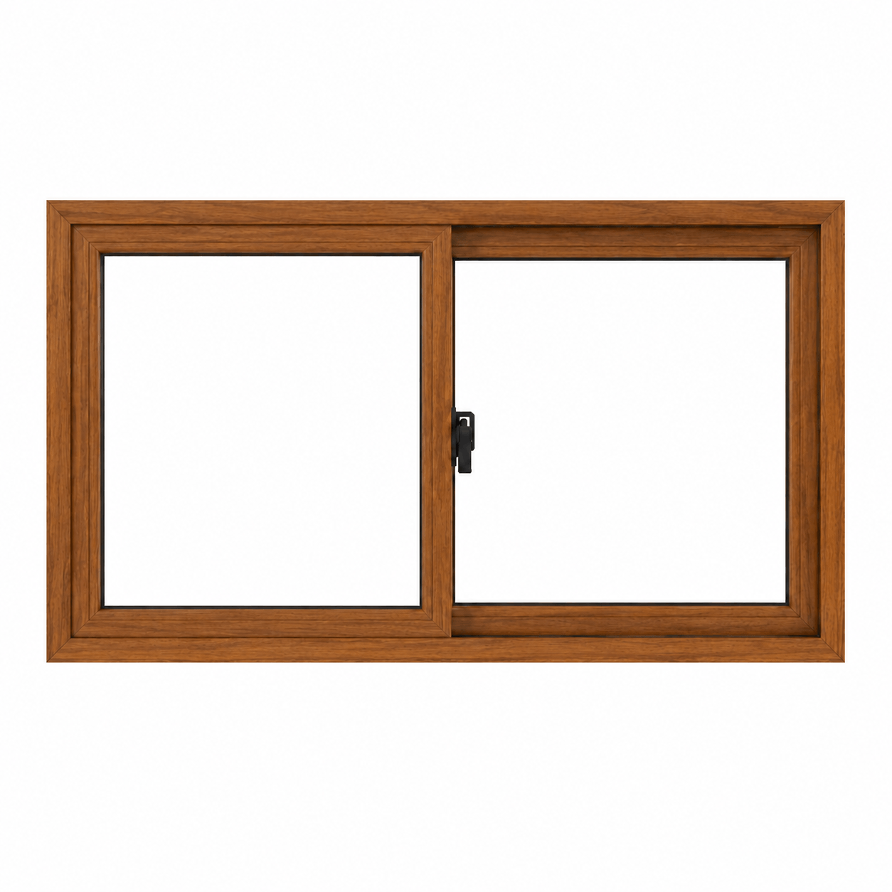 Ventana Corrediza PVC Roble DVH Nexo Confort 100x60