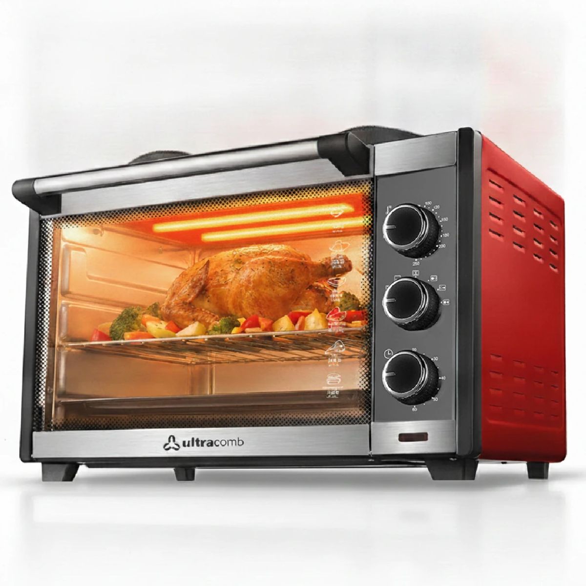 Horno Eléctrico Ultracomb 600w Anafe 45lts Uc-45acn