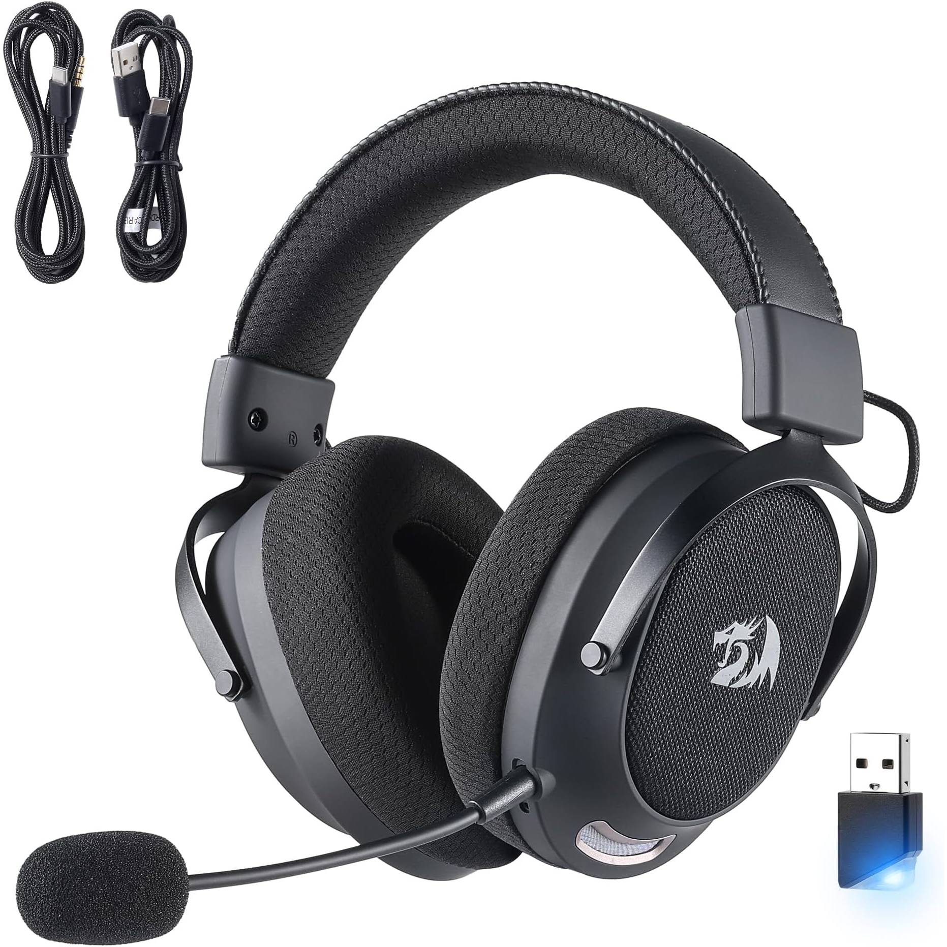 Auriculares Gamer Redragon H858 Inalambricos 7.1 Bluetooth 2.4GHz Drivers 53mm