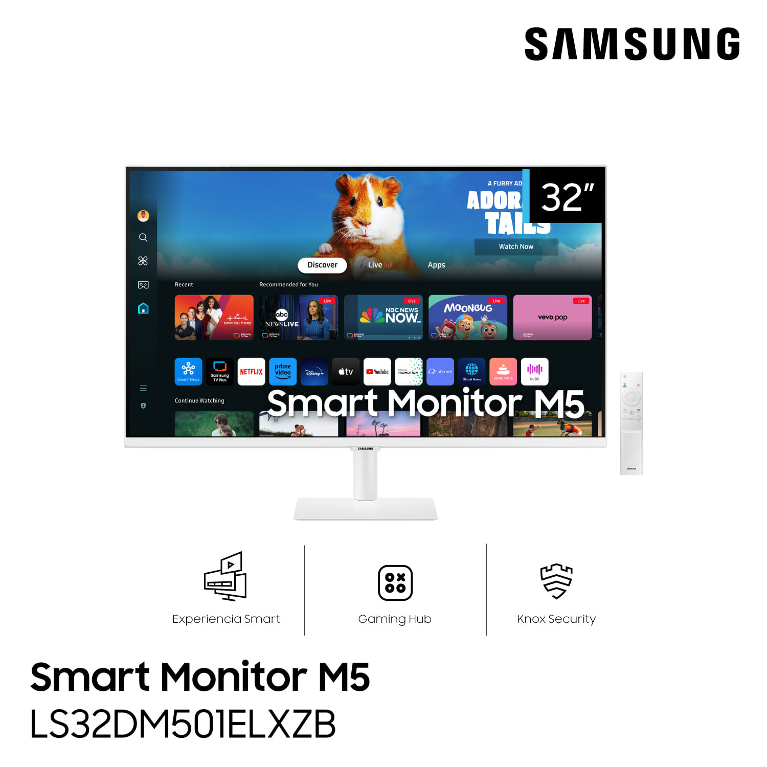 Monitor Samsung Smart Tv M5 32" Flat Fhd 240hz