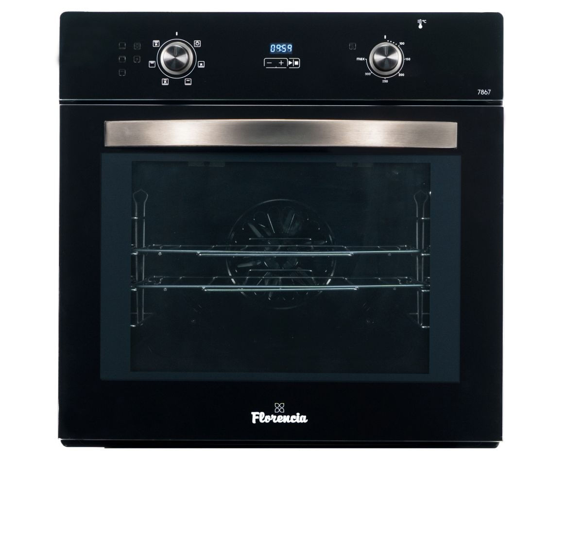 Horno Florencia 7867e 63lts Empotable Mecanico Negro