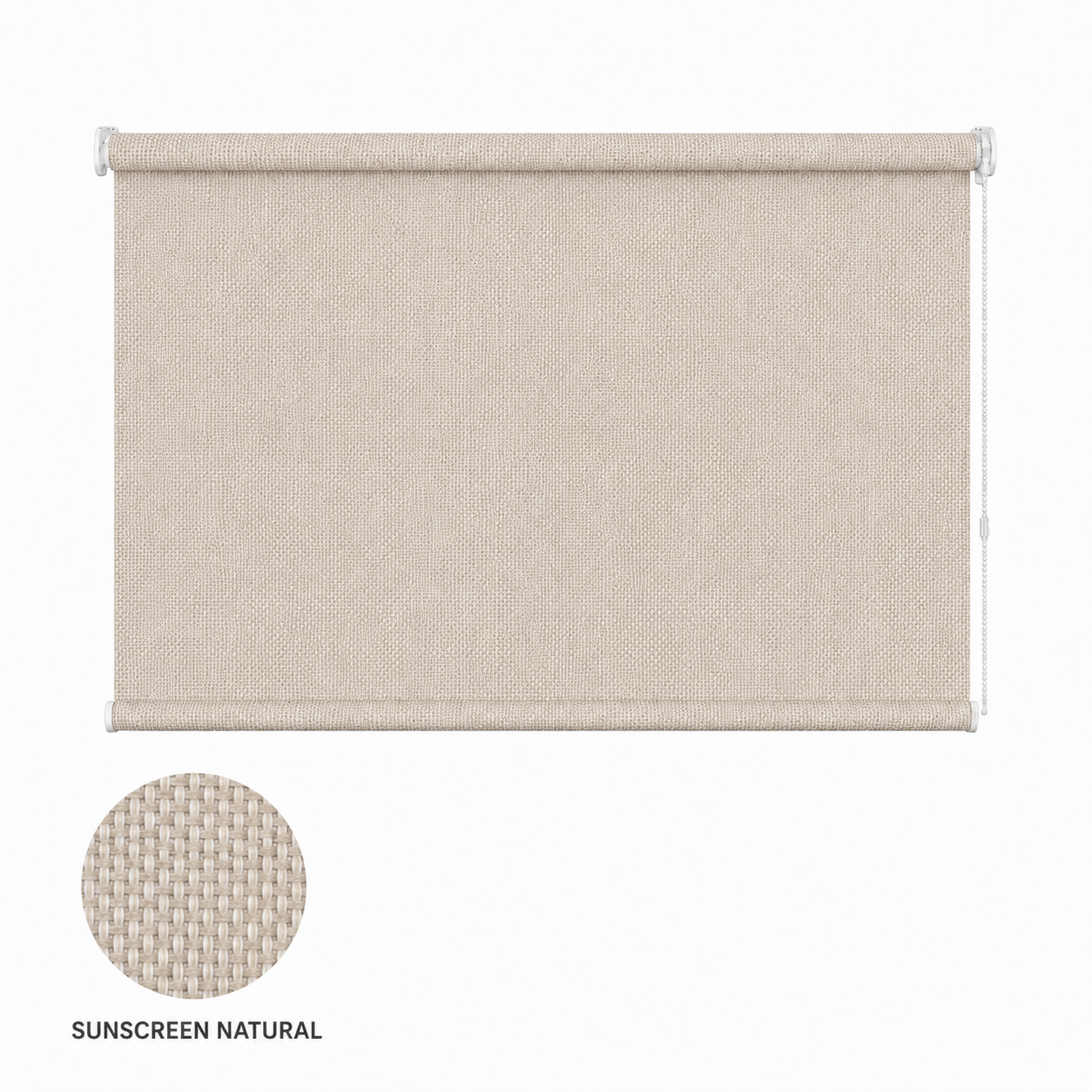 Cortina Roller Sunscreen Natural 100x60 - SADARTSA
