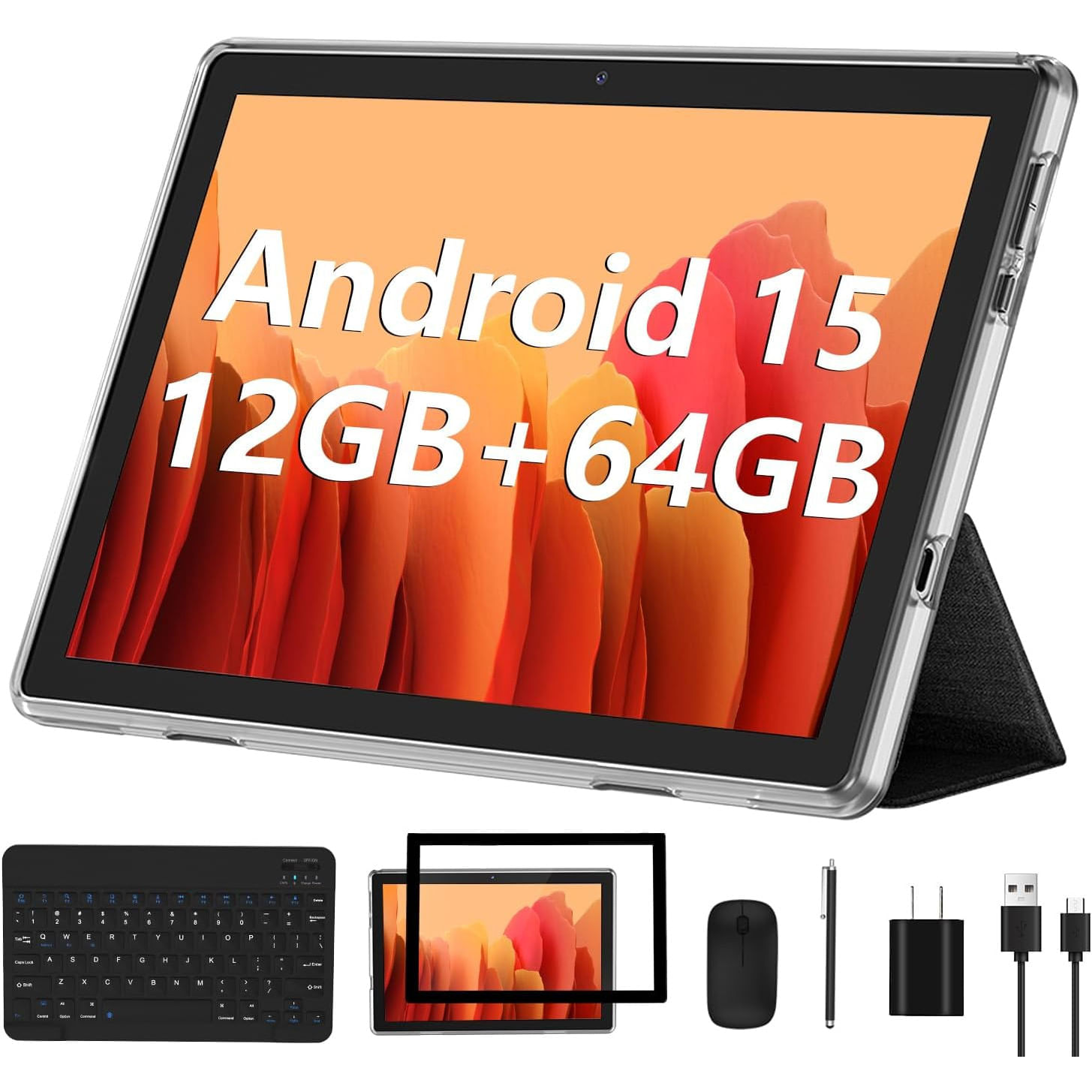 Tablet ECOPAD K12E 10.1 Pulgadas 12GB RAM 64GB ROM Android 13 Con Teclado Y Mouse