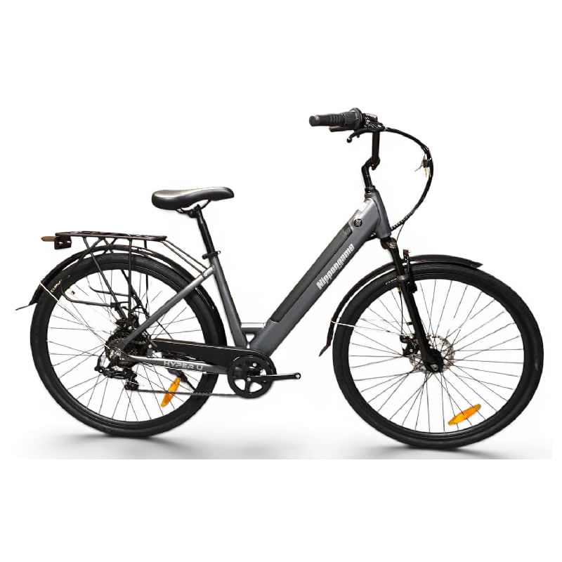 Bicicleta Electrica Nippongame Hyper U _ 7vel Aluminio bateria integrada - Frenos a discos mecanicos - Rod 28"