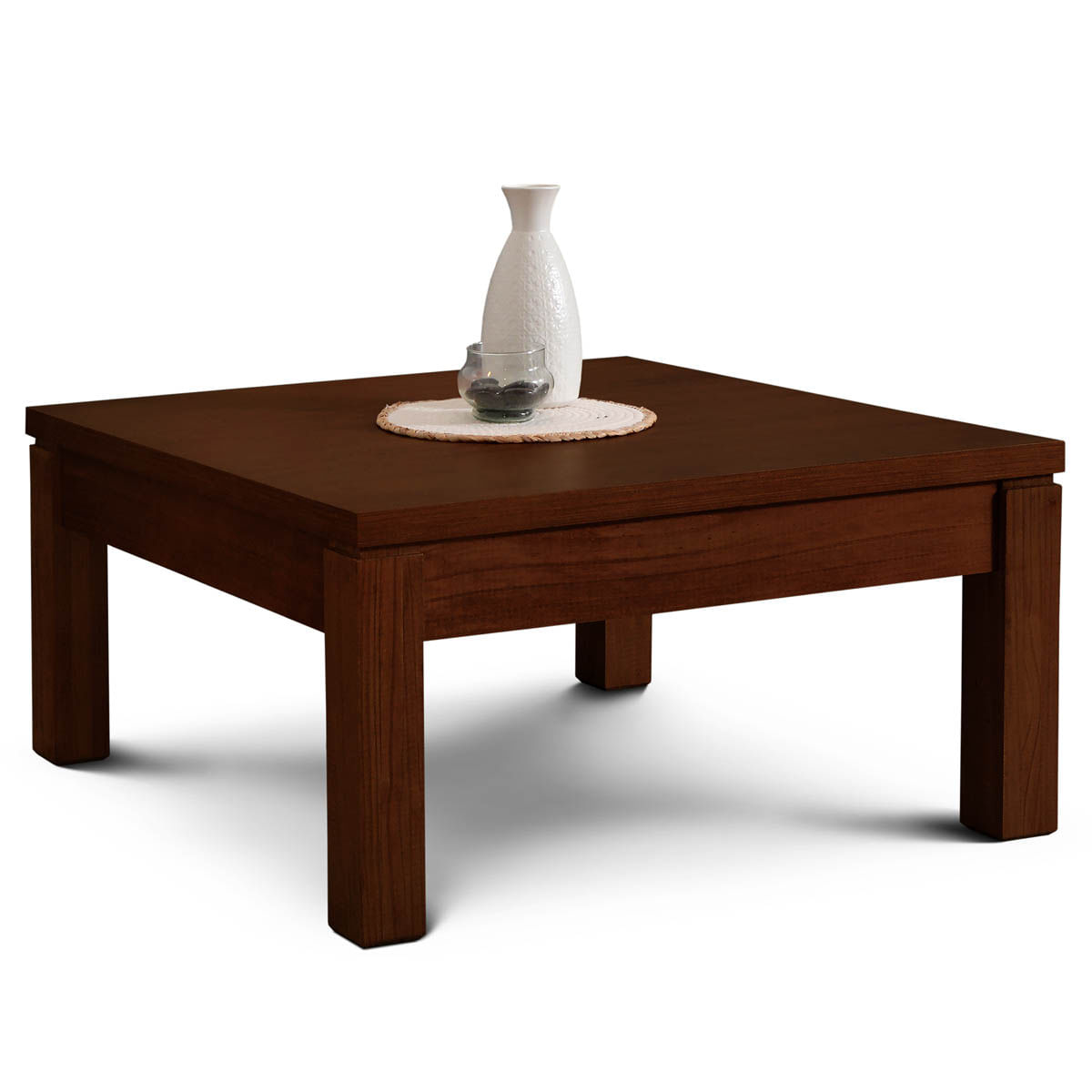 Mesa Centro Euro cuadrada tapa de madera Espácity