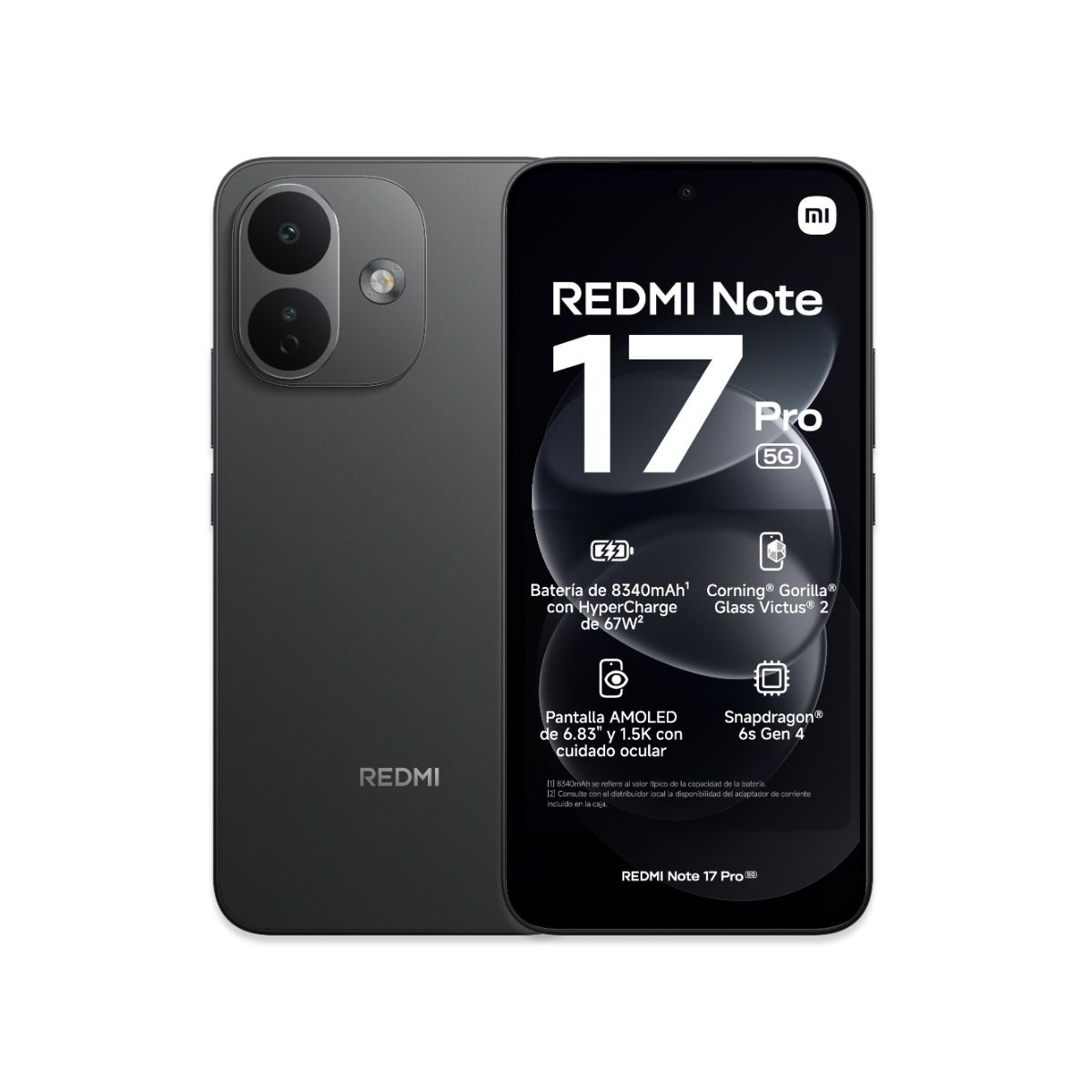 Celular Xiaomi Redmi Note 17 Pro 5g 6/256gb Black