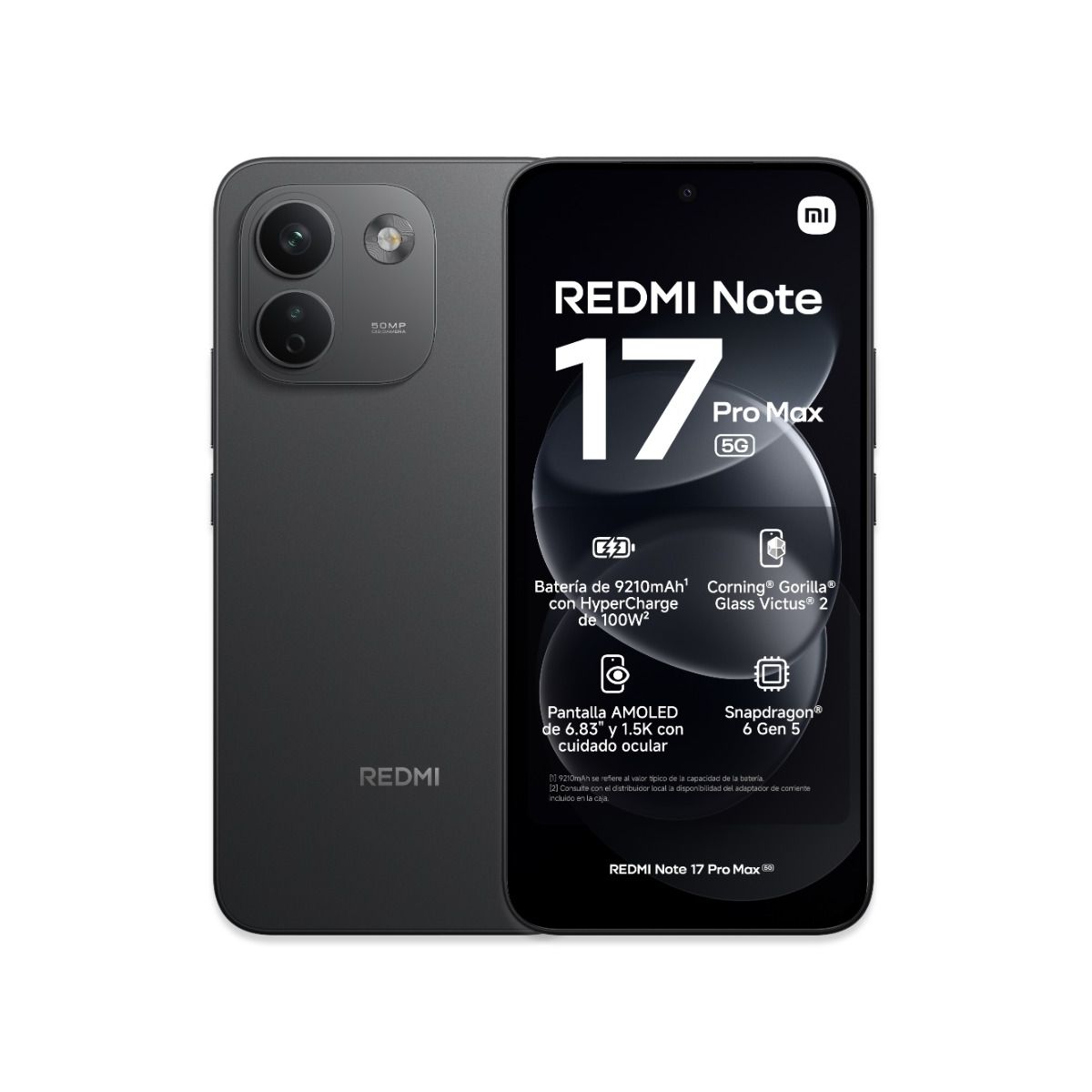 Celular Xiaomi Note 17 Pro Max 5g Black 8/512gb